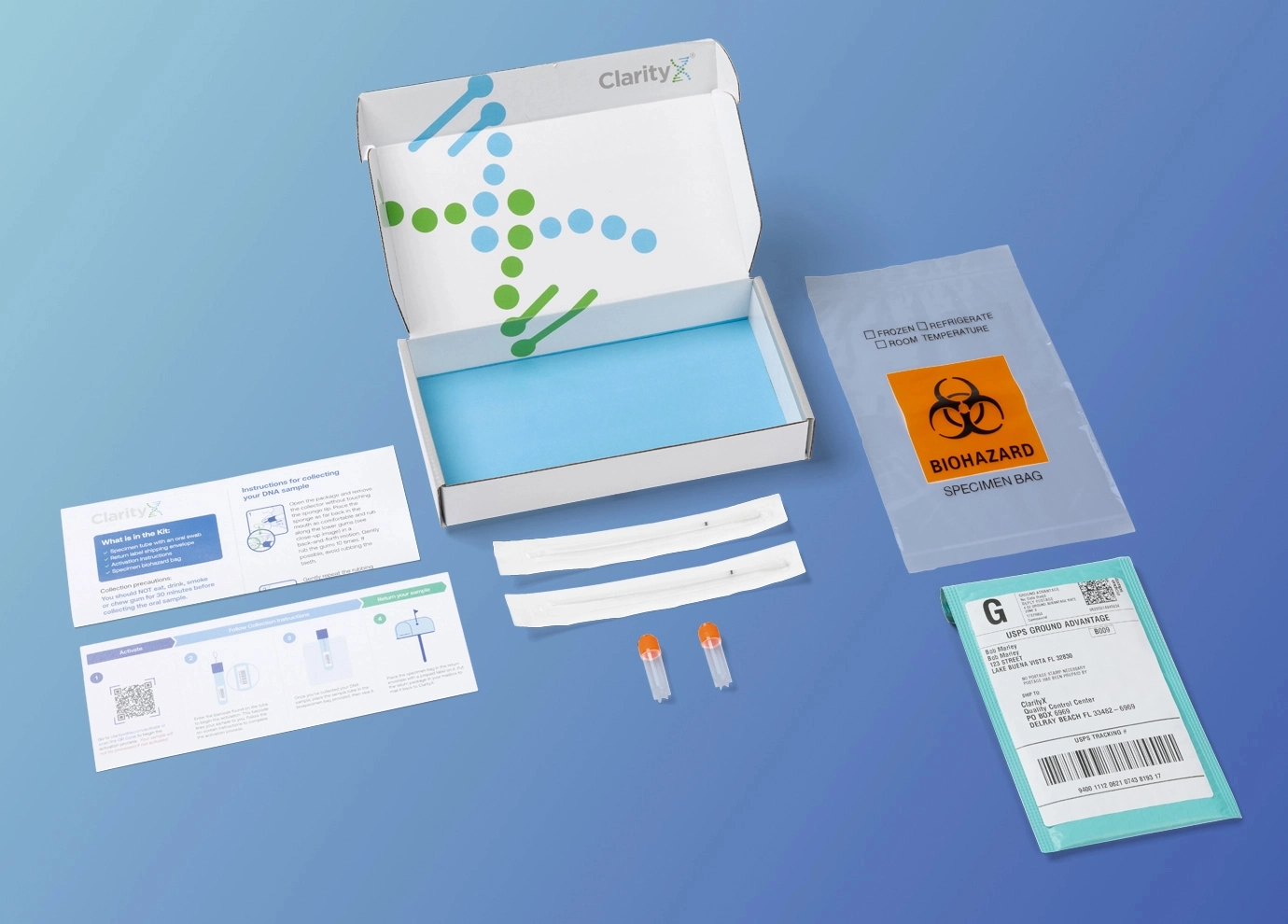 Mental health genetic test box